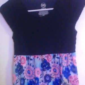 Wonder Nation Beautiful Pink & Blue Dress 10-12